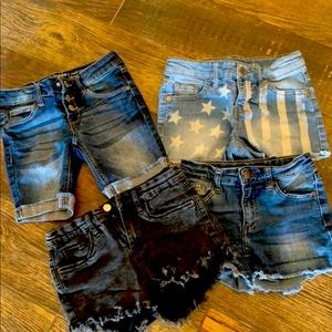 Girls Jean shorts bundle